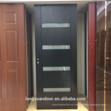 Puertas de cristal de madera de diseño puerta de vidrio interior puerta de madera de vidrio con vidrio esmerilado